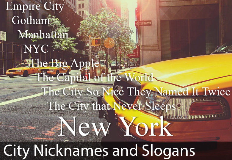 US city names and slogans