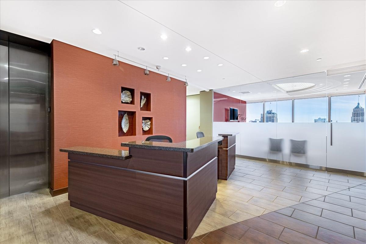 This is a photo of the office space available to rent on One Riverwalk Place, 700 N St Mary's St, Downtown