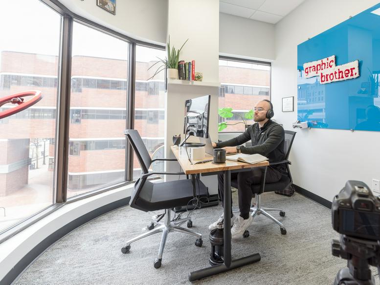 This is a photo of the office space available to rent on Cathedral Square Center, 790 N Milwaukee St