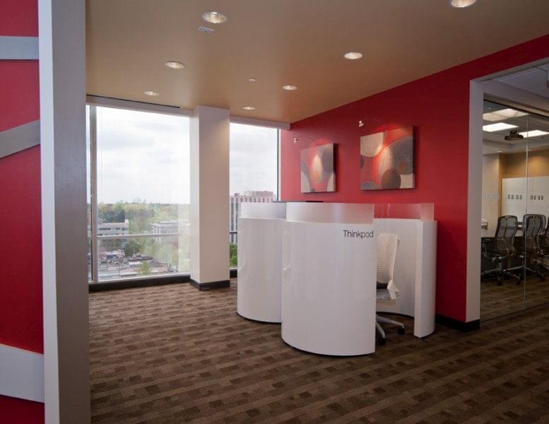 This is a photo of the office space available to rent on One West Court Square, 158 W Ponce De Leon Ave, Downtown