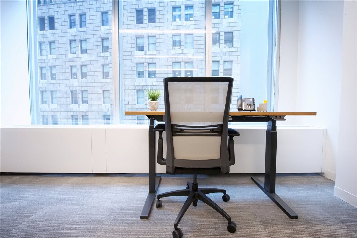 This is a photo of the office space available to rent on 28 Liberty St, Financial District, Downtown